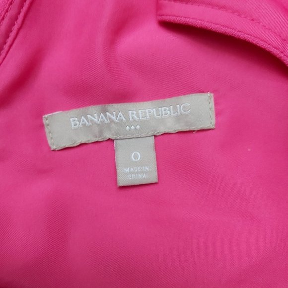 Banana Republic fuchsia fully lined dress Sz 0 - Picture 2 of 3